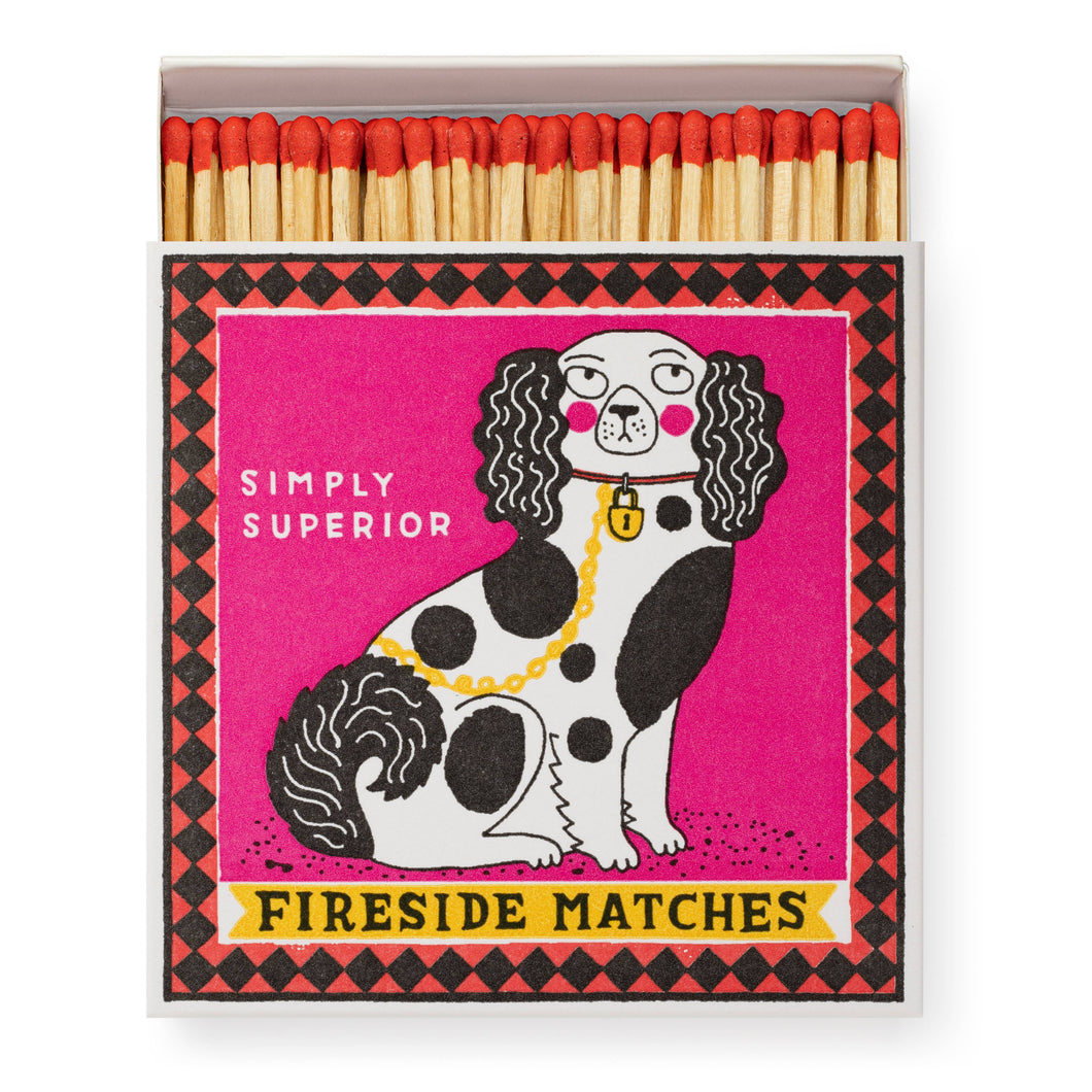 STAFFORDSHIRE FIGURE | SQUARE MATCHBOXES