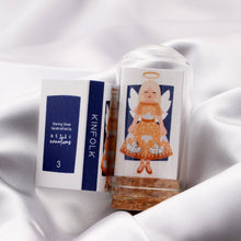 Load image into Gallery viewer, ANGEL IN ORANGE DRESS CRYSTAL EARRINGS