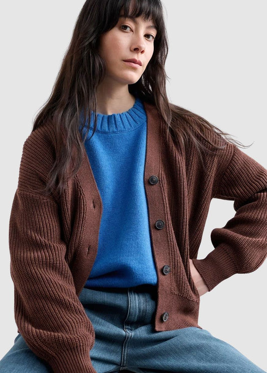 WINDING CREEK CARDIGAN - COCOA