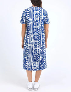 CASABLANCA DRESS - CHINA BLUE