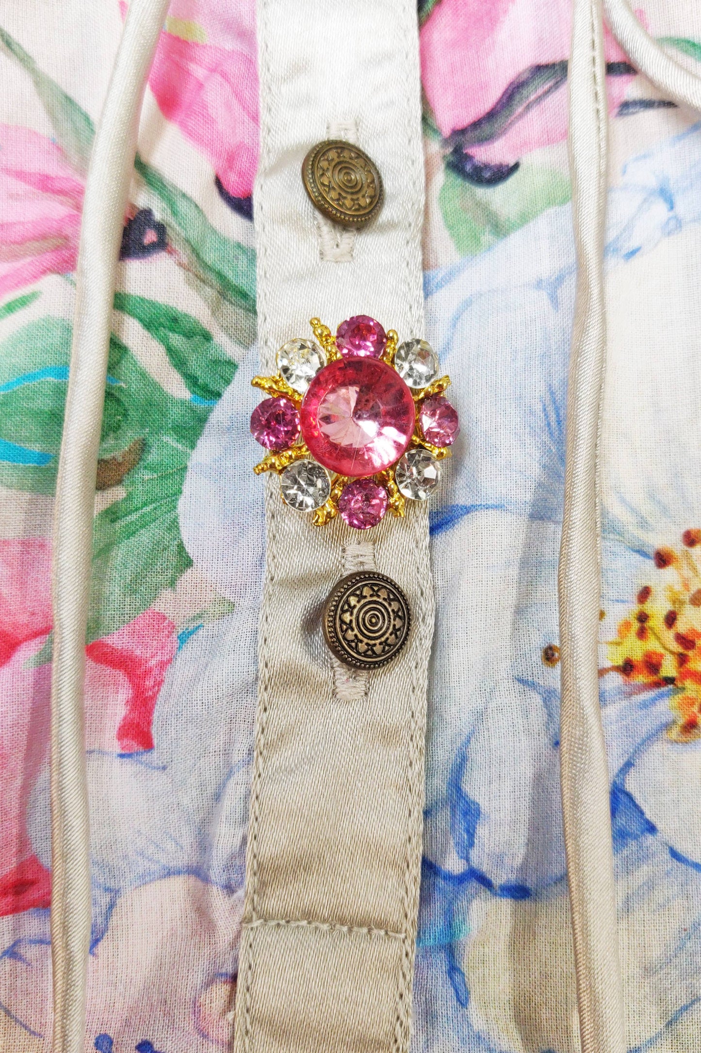 LA VILLE ROSE BLOUSE - IVORY FLORAL
