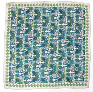 SILK MINI CARIBBEAN BLUE SCARF
