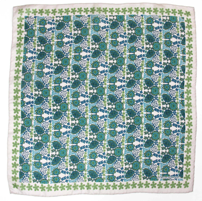 SILK MINI CARIBBEAN BLUE SCARF