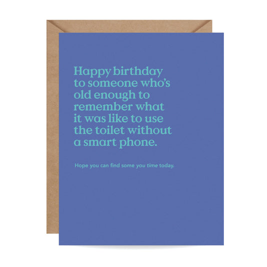 YOU TIME FUNNY BIRTHDAY CARD