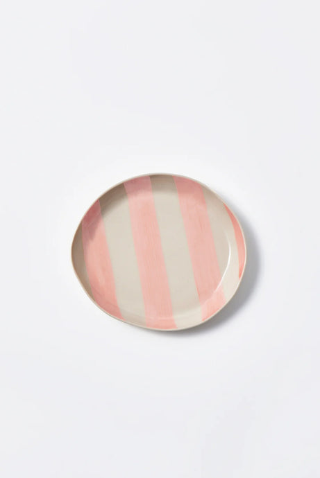 CABANA STRIPE PLATE - PINK