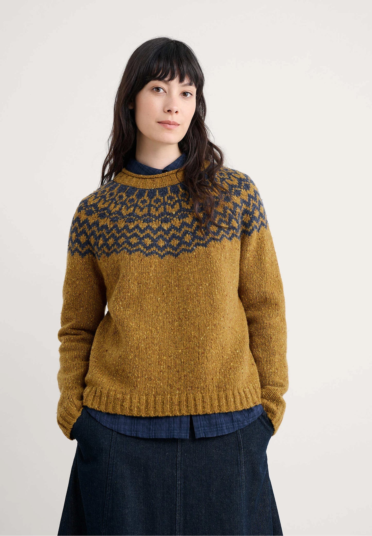 PORT KINNIS MERINO JUMPER - WAG TAIL MARSHLAND MARITIME