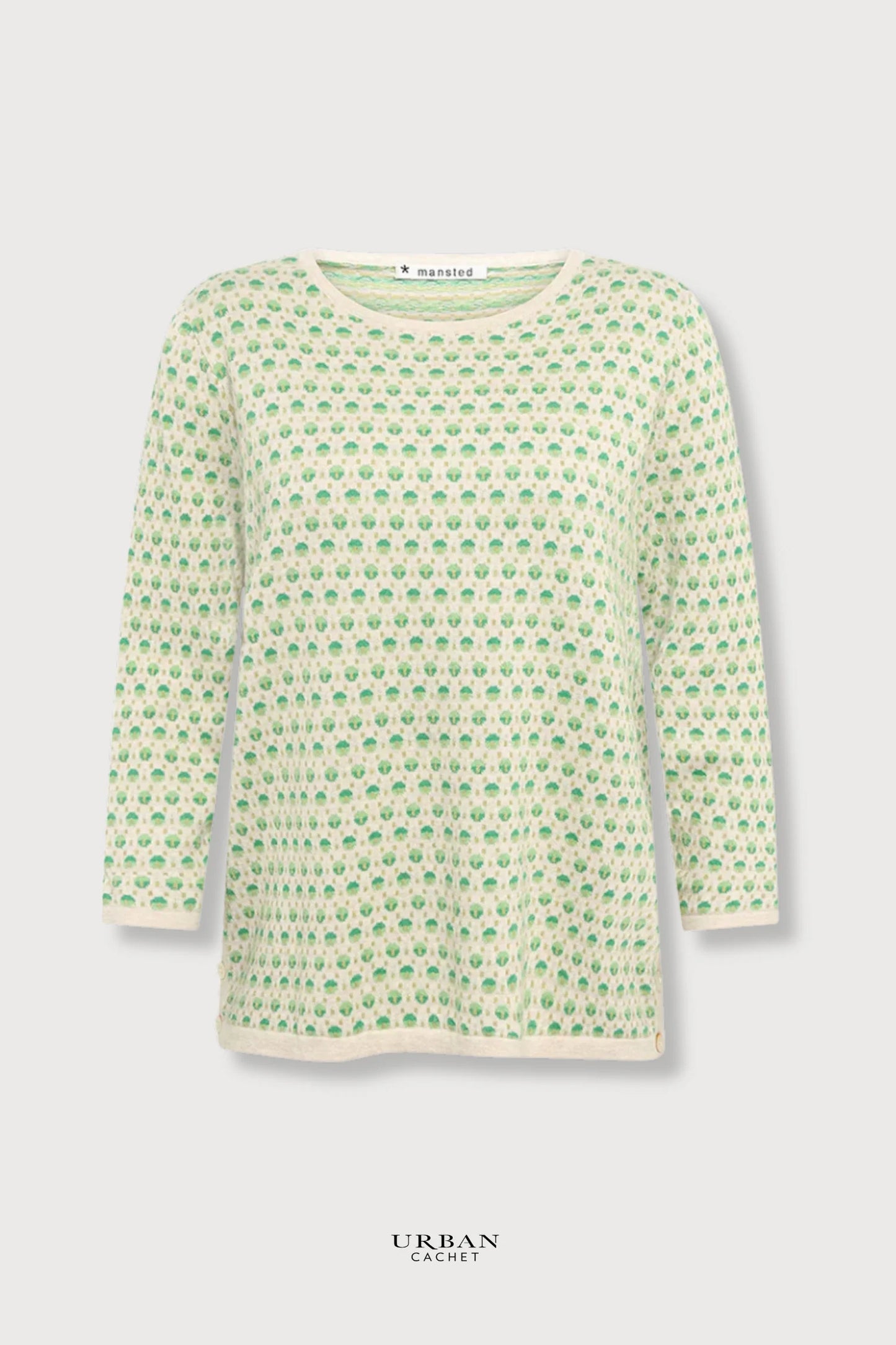 POPPIE ECO DASH DOTS CREW - LEAF