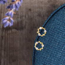 Load image into Gallery viewer, SISTERHOOD - GOLD CRYSTAL WREATH EARRINGS