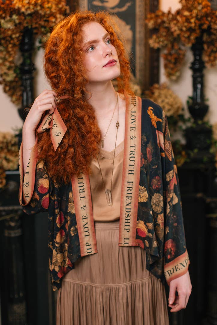 HEART OF GOLD PIXIE CROP DUSTER WITH SACRED HEART