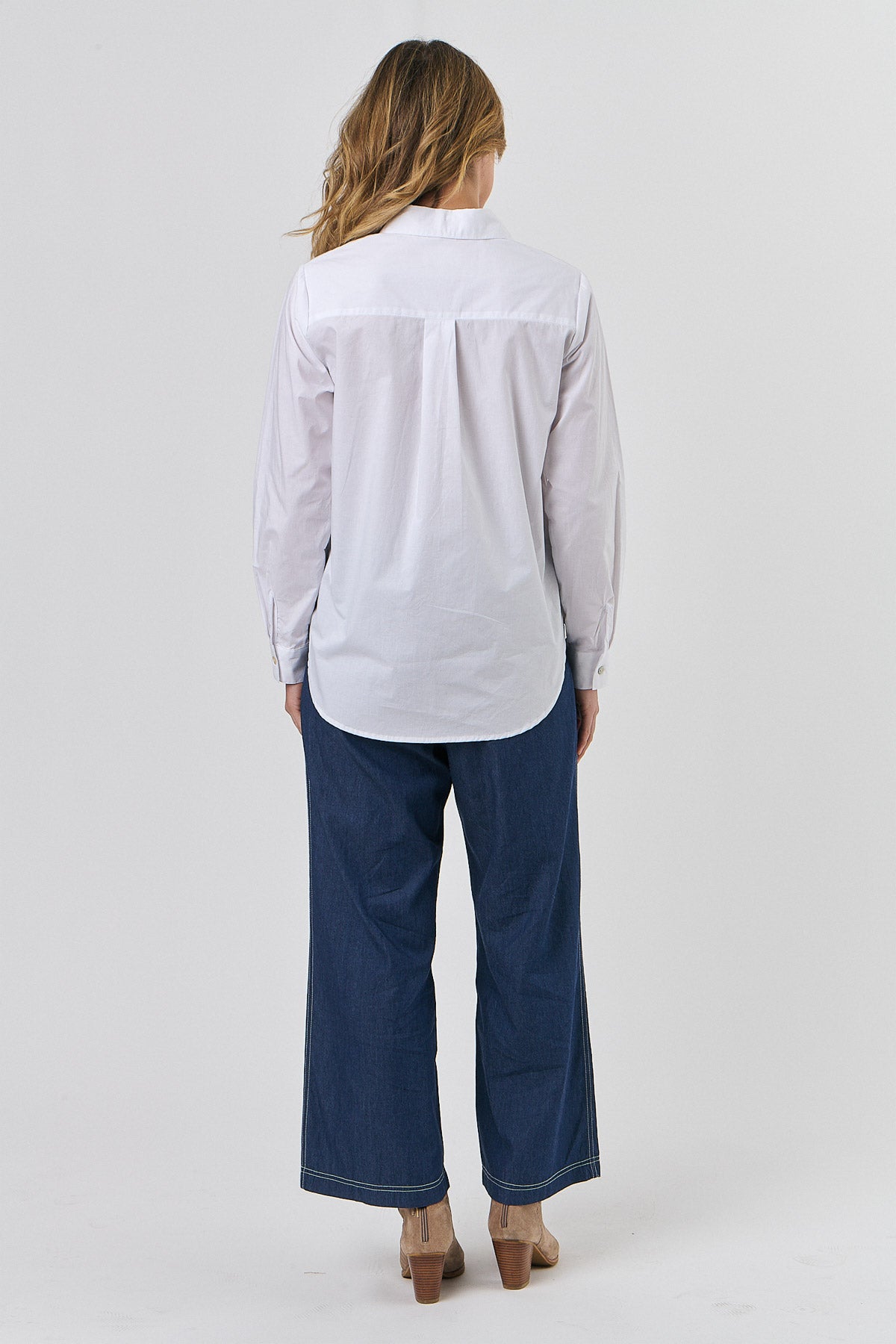 BUTTON THROUGH TOP - WHITE