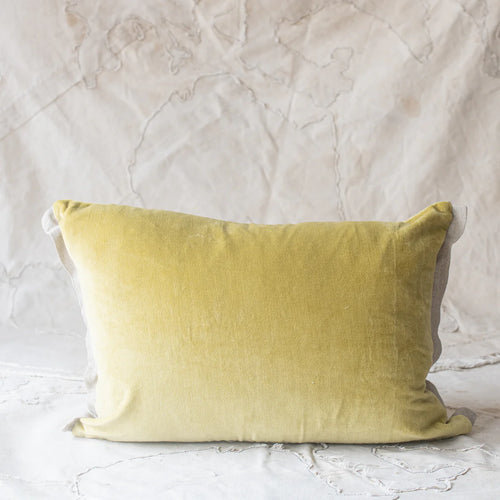 MEDICIS VELVET CUSHION - LEMON CITRON