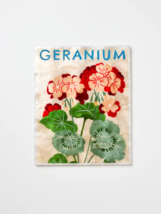 MARKET WALL ART - GERANIUM