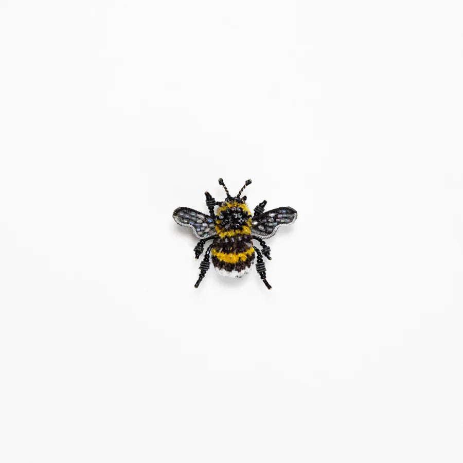 BROOCH - YELLOW BANDED BEE