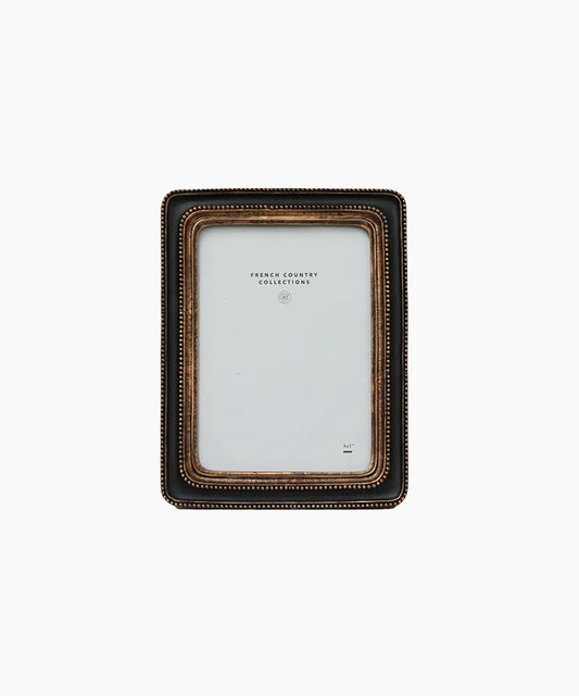 BEADED PHOTO FRAME BLACK - 5x7”