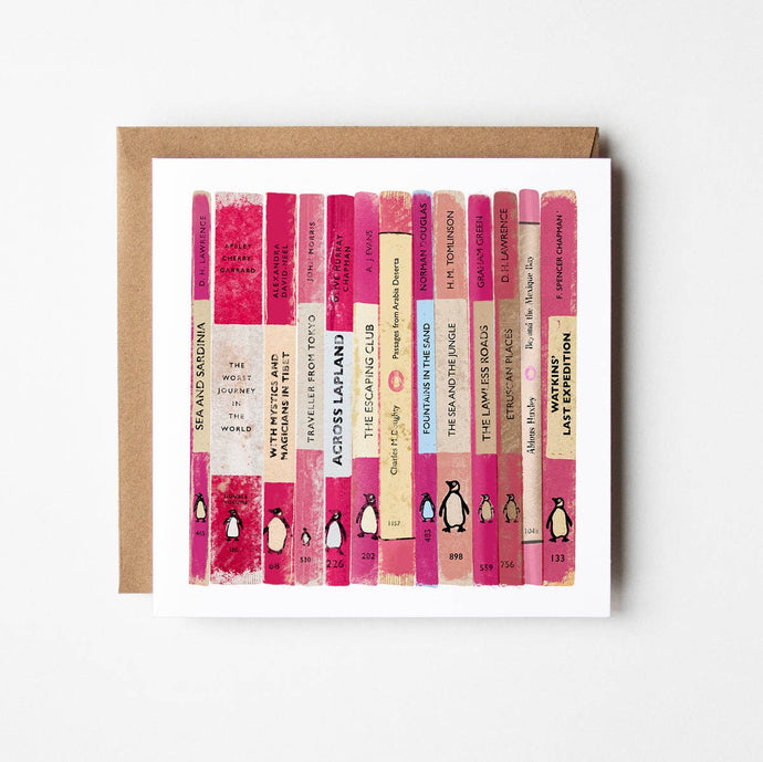 PENGUIN TRAVEL - BLANK GREETINGS CARD