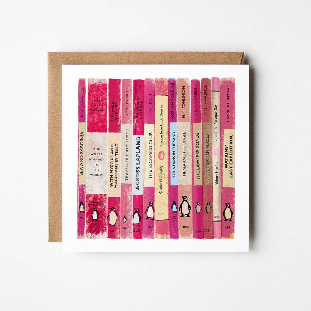PENGUIN TRAVEL - BLANK GREETINGS CARD