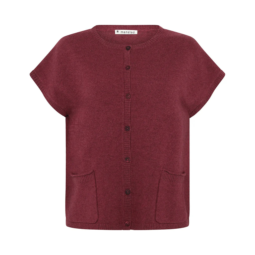 HAIKU YAK BLEND VEST - RUBY