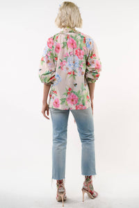 LA VILLE ROSE BLOUSE - IVORY FLORAL