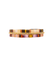 Load image into Gallery viewer, MIYUKI TILA BRACELETS - LILAC/MUSTARD SET 3