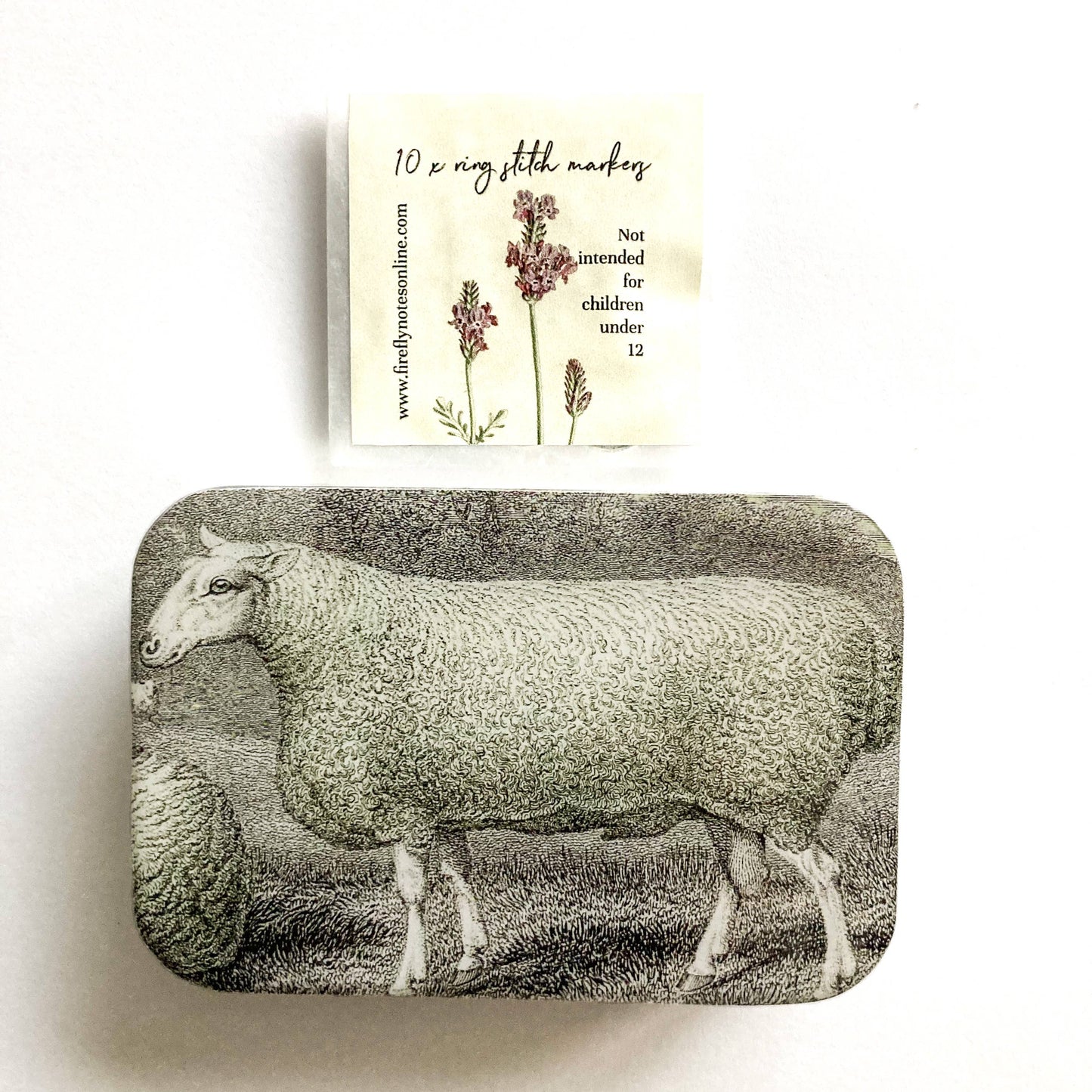 SHEEP KNITTING KIT TIN