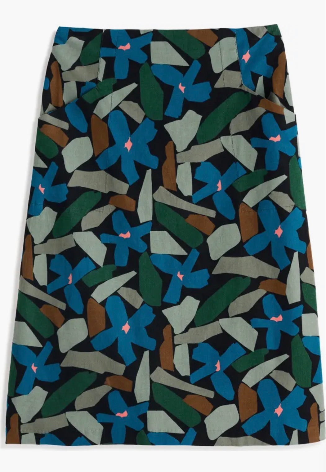 FOREST VIEW SKIRT - ZENNOR FLOWER ONYX