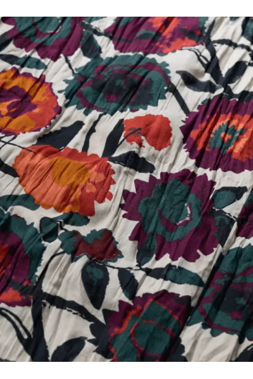 LARISSA SHIRT - FIGURATIVE FLORAL ARAN