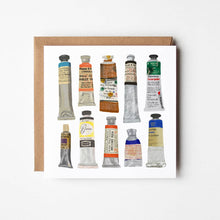 Load image into Gallery viewer, PAINTER’S PALETTE - BLANK GREETINGS CARD