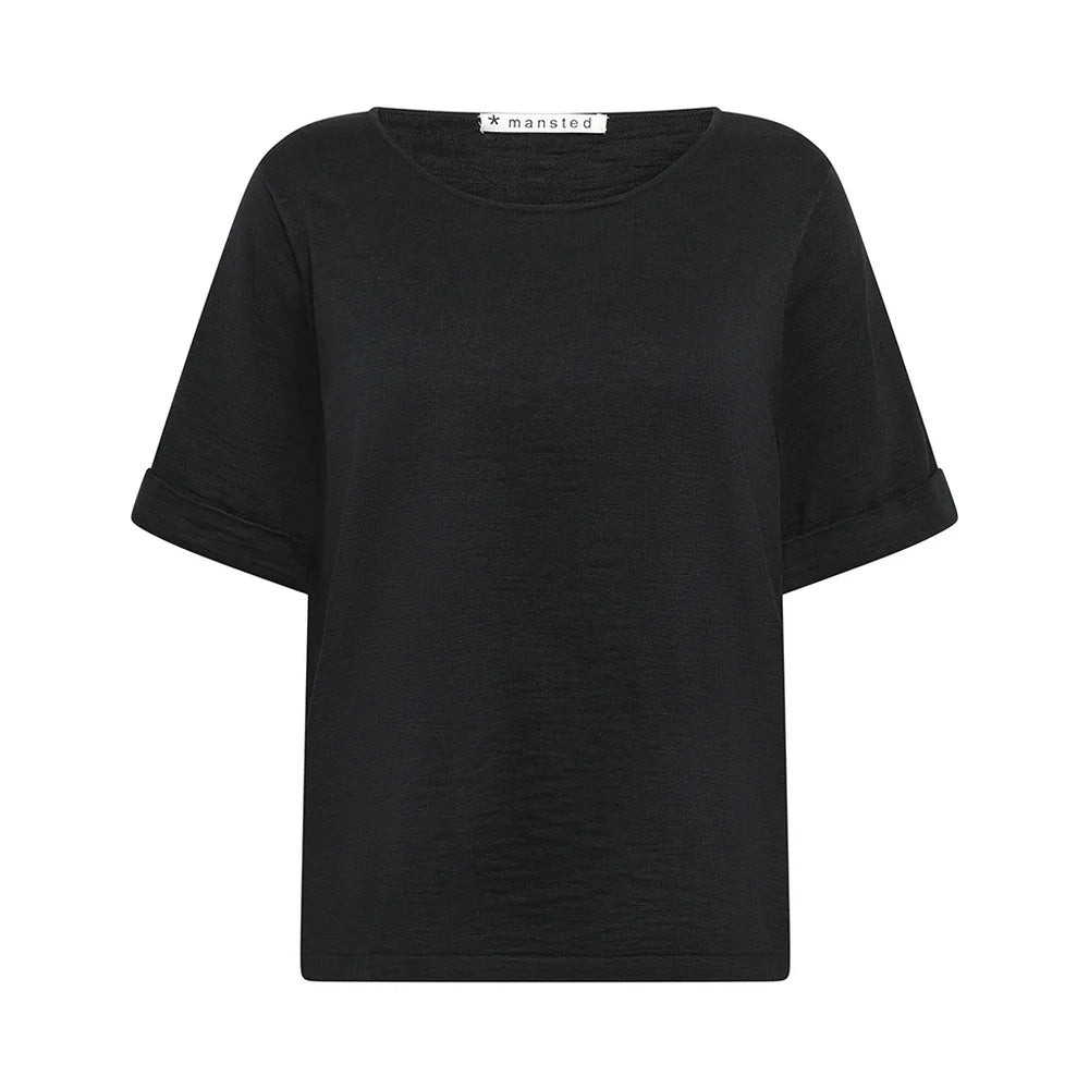 KAT ECO SLUB TEE - BLACK