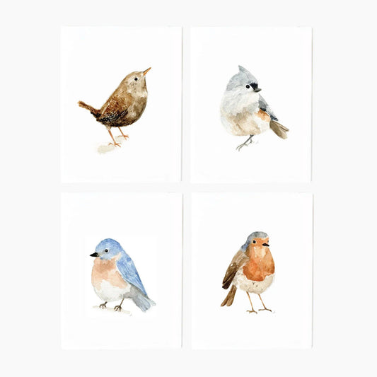 BIRDS NOTECARD - SET 8 ASSORTED