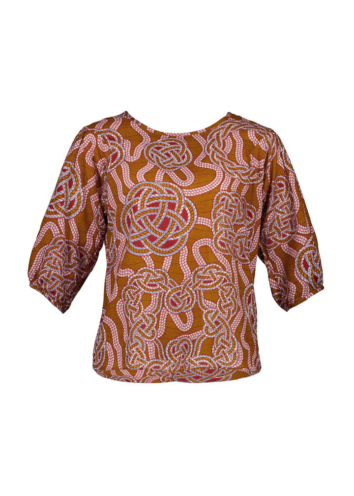LOVEKNOTS BLOUSE -  CARAMEL