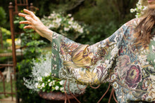 Load image into Gallery viewer, KIMONO CARDIGAN - FLORAL LOVE GROWS WILD