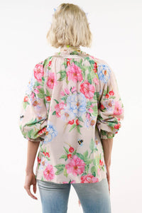 LA VILLE ROSE BLOUSE - IVORY FLORAL