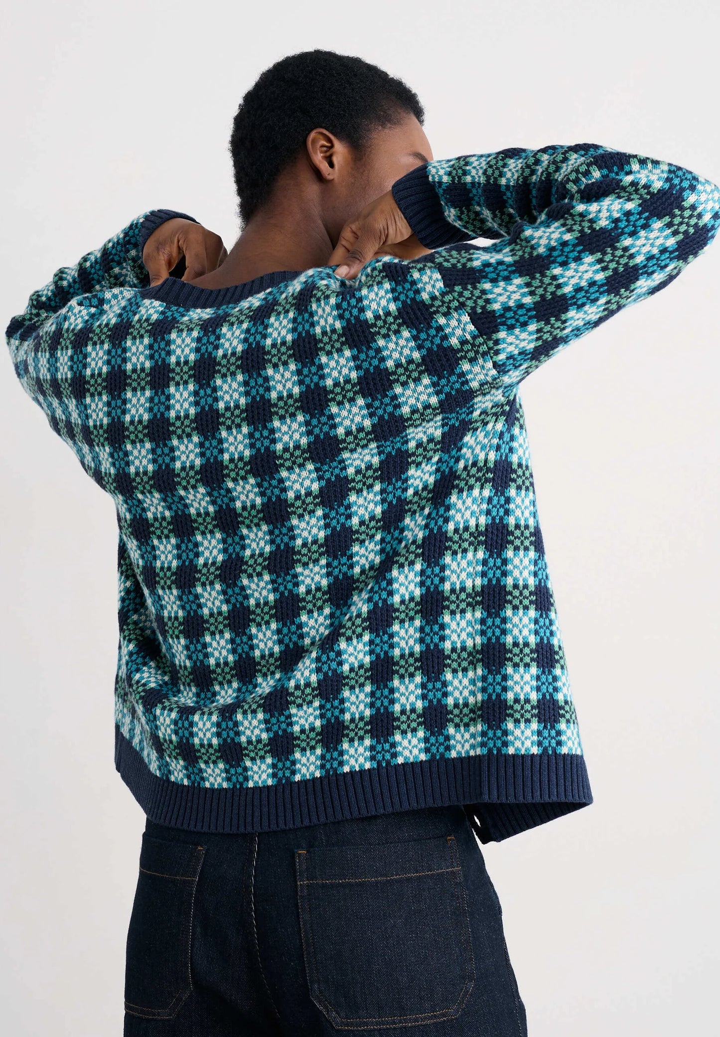 LENSA CARDIGAN - CIRCLET MARITIME EMULSION