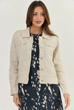 Load image into Gallery viewer, LINEN JACKET - SAND