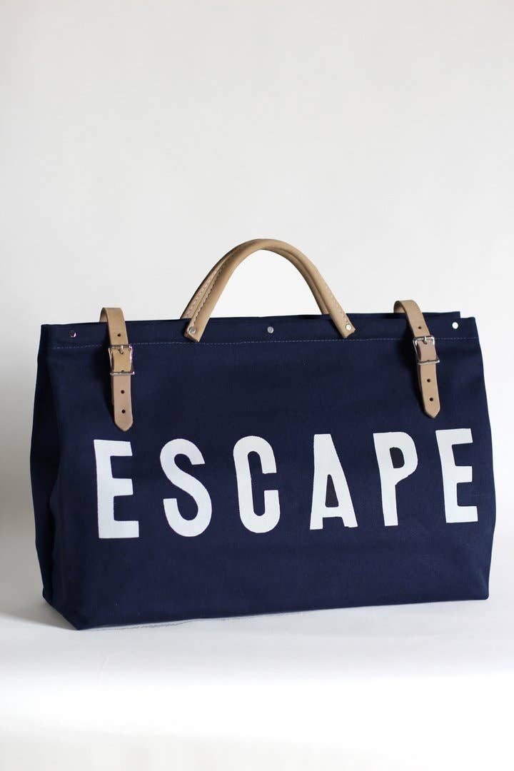 ESCAPE CANVAS UTILITY BAG - NAVY BLUE