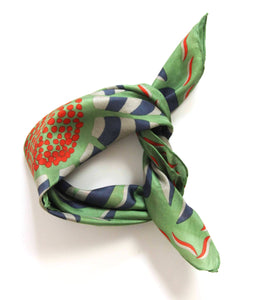 SILK MINI FORGET-ME-NOT SCARF