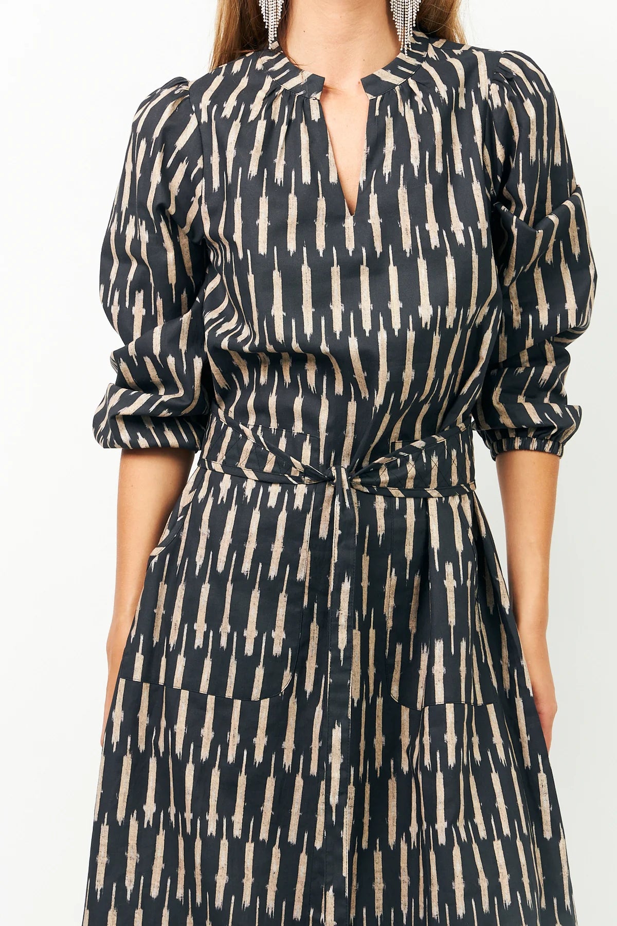 PARIS MIDI DRESS - BLACK
