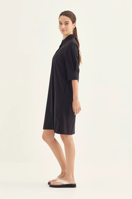 ACROBAT NORI DRESS - FRENCH INK