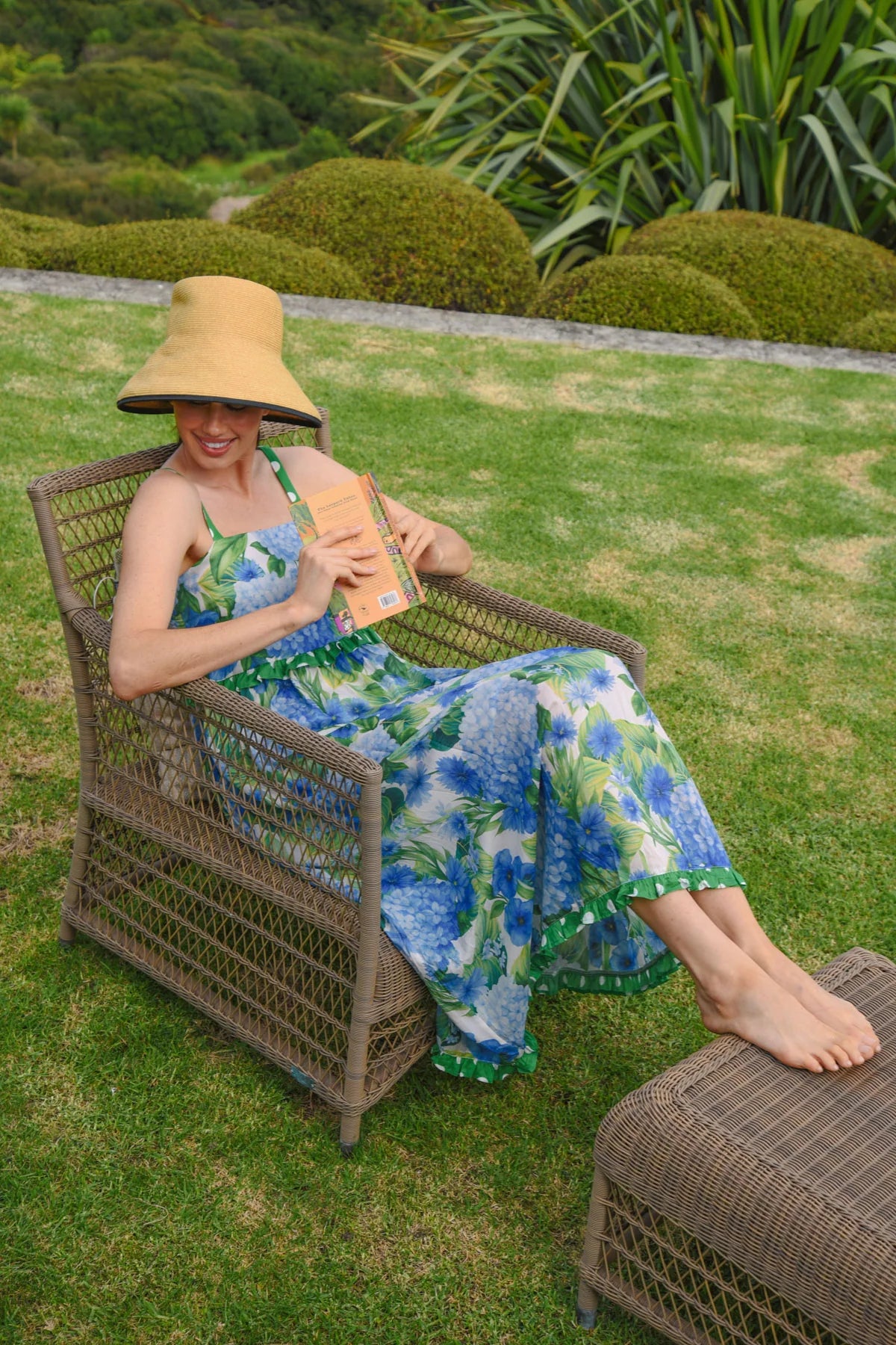 ON DECK DRESS - HYDRANGEA