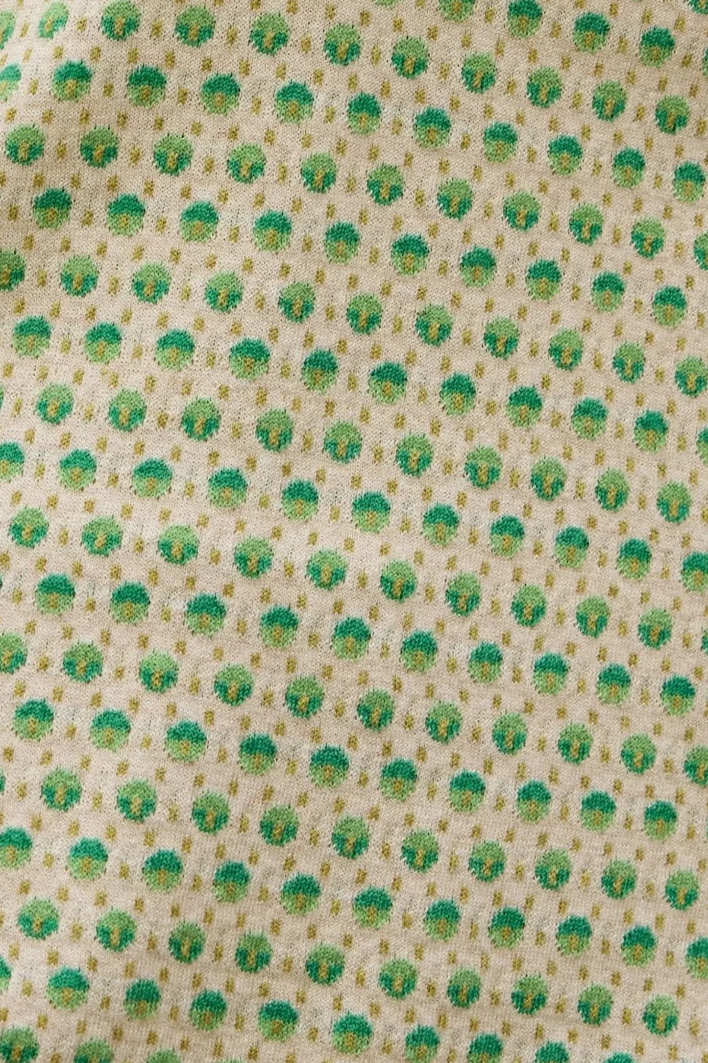 POPPIE ECO DASH DOTS CREW - LEAF