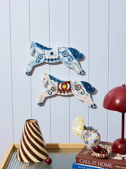 PALOMA WALL ART - WHITE HORSE