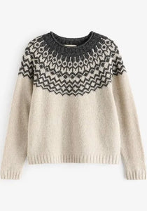 PORT KINNIS JUMPER - WAG TAIL ARAN ONYX