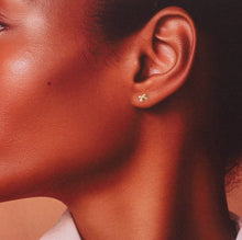 Load image into Gallery viewer, RED BALLERINA WITH TINY BOW EARRINGS