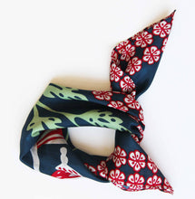 Load image into Gallery viewer, SILK MINI ALICE MARINE NAVY SCARF