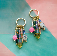 Load image into Gallery viewer, STEVIE BEADED CHARM EARRINGS