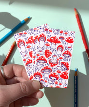 Load image into Gallery viewer, Cheeky Mushrooms - Travel Card Vinyl Sticker