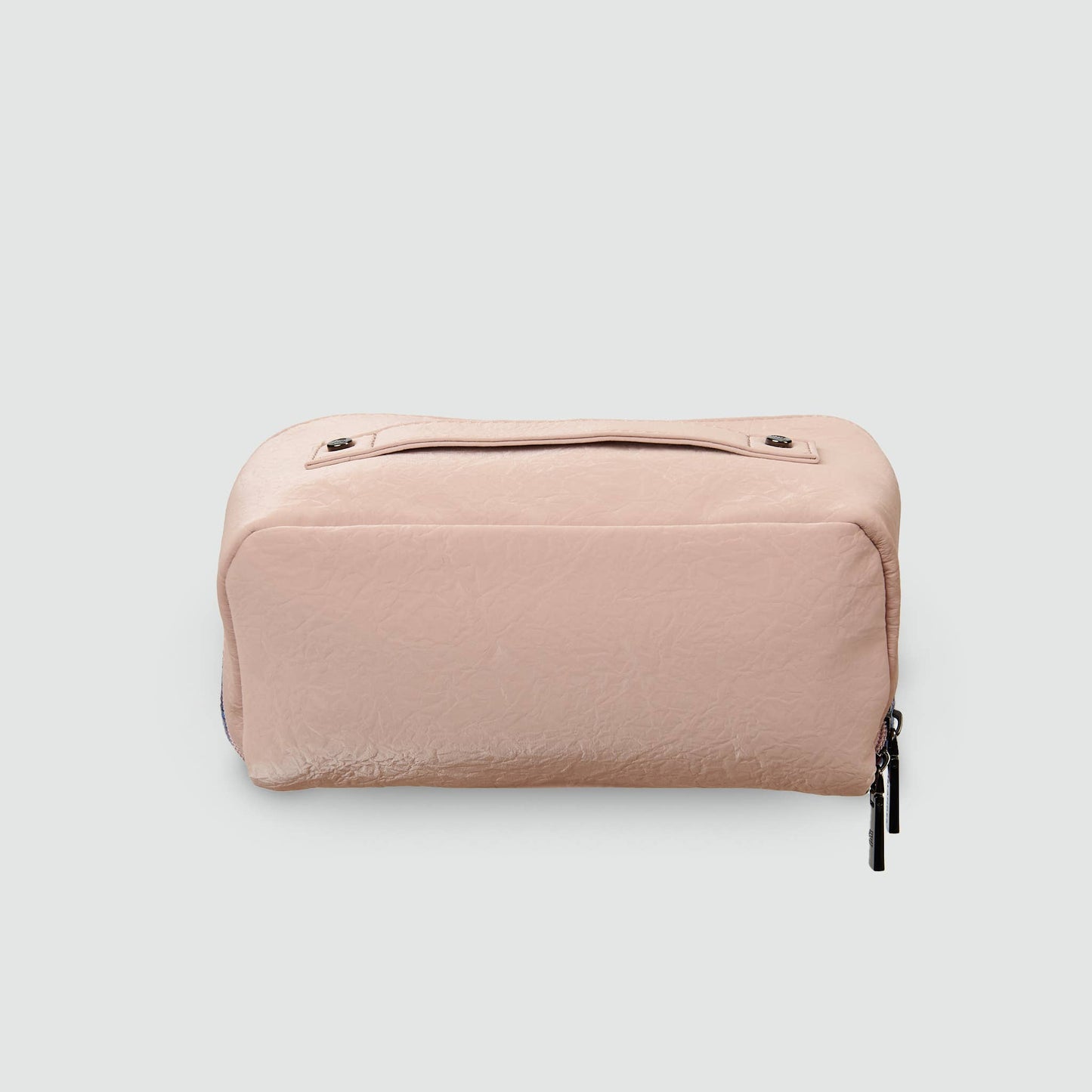 TOILETRY BAG - PINK & BLUE TARTAN