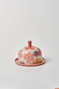 DITSY BUTTER DISH - PINK