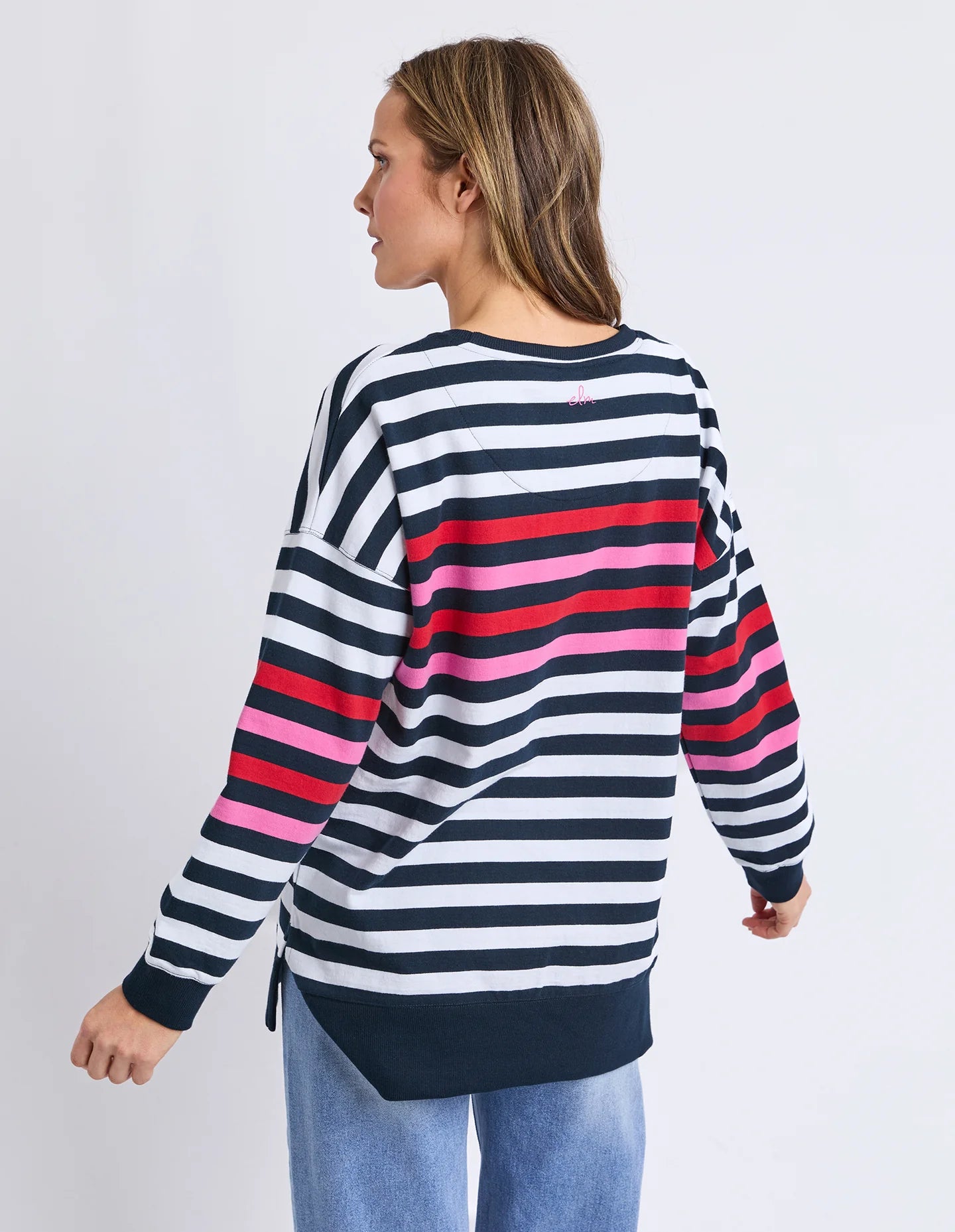 LOLLIPOP CREW - NAVY & WHITE STRIPE