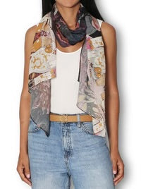 THE ARTIST’S LABEL SCARF - WOOL - SUNSET IN JAPAN